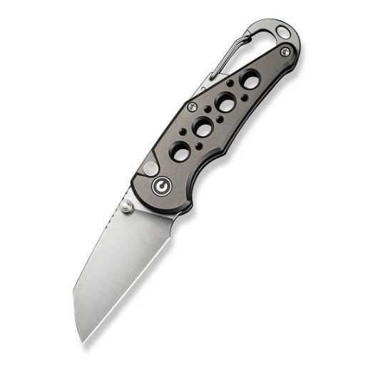 Civivi Pragma Gray Aluminum Handles w/ SS Carabiner/Bottle Opener & Satin Nitro-V C23062B-2