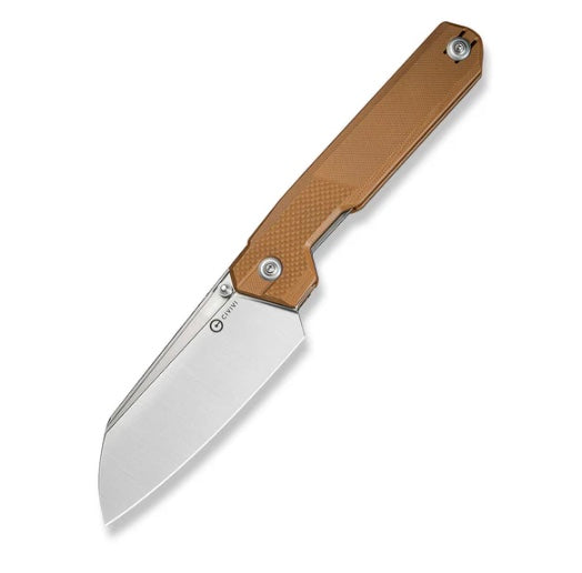 Civivi HID Brown G-10 Handles w/ Satin 14C28N C23008-3