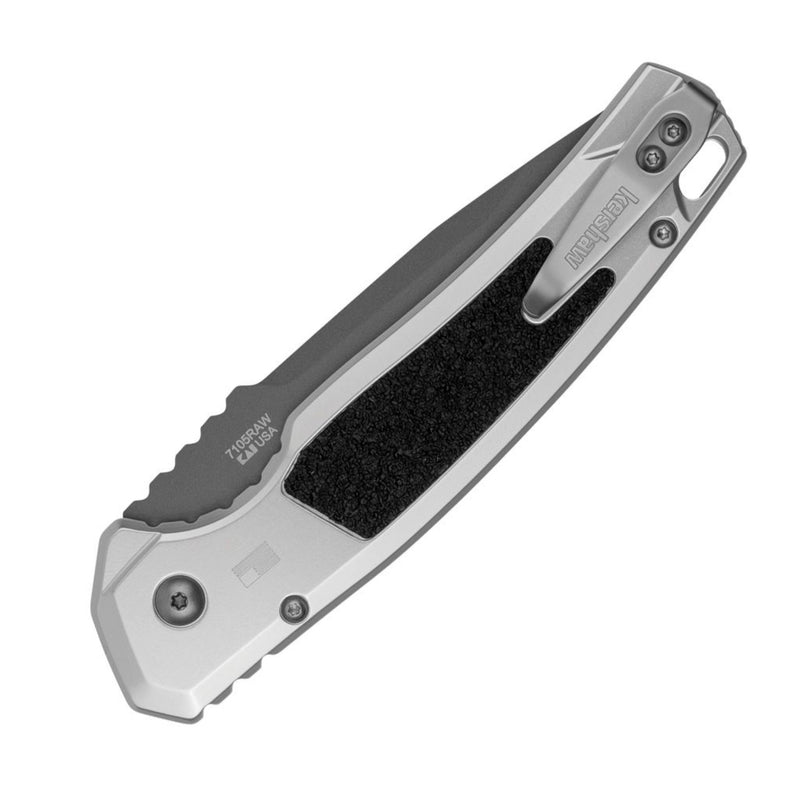 Kershaw Launch 16 Raw Aluminum Handle & Gray M4 7105RAW