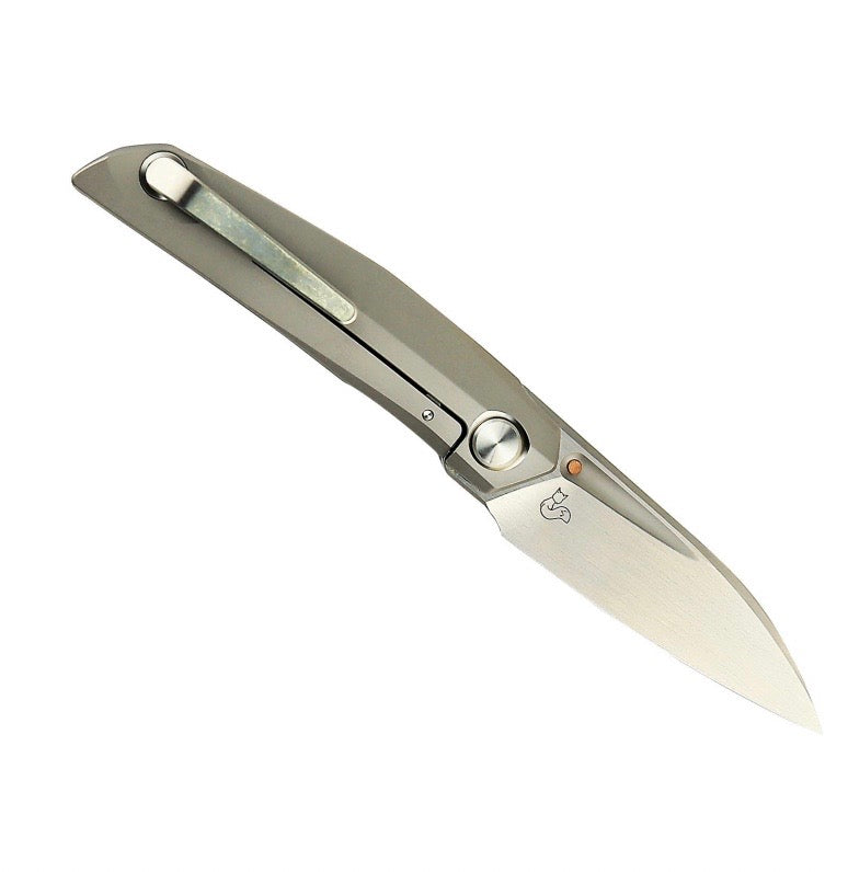 Reate Knives VK-ANUB Bead Blast Titanium Handles & Hand Rubbed Elmax