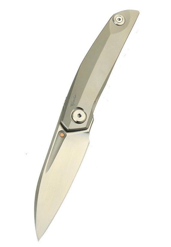 Reate Knives VK-ANUB Bead Blast Titanium Handles & Hand Rubbed Elmax