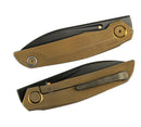 Reate Knives VK-ANUB Bronze Titanium Handles & DLC Elmax