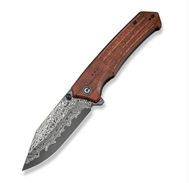 Civivi Tacticorix Wood Handles & Damascus C23055-DS1