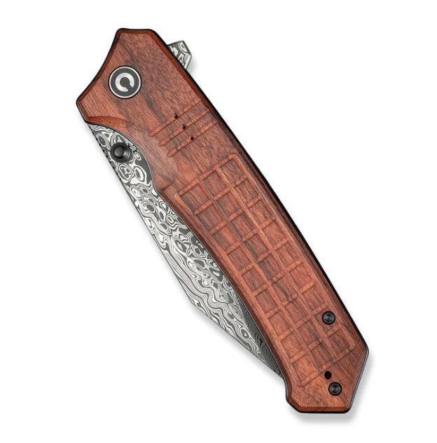 Civivi Tacticorix Wood Handles & Damascus C23055-DS1