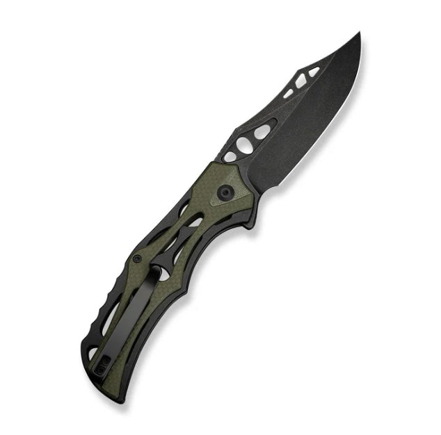 Civivi Biophase Button Lock Aluminum/OD Green G10 Handles w/ Nitro-V C23083C-2