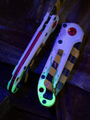 Microtech Knives LUDT Gen III Smooth Handle Ghost Busters Caution Tape Tanto NCB Exclusive Signature Series 1136S-1GBS-XGB One Per Household