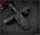 RMJ Tactical Sparrow Blackout Fixed Blade Black G-10 & Graphite Black MagnaCut