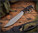 RMJ Tactical Marauder w/ Black G-10 Handles & Savage Stainless CPM-3V Fixed Blade