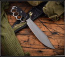RMJ Tactical Marauder w/ Black G-10 Handles & Savage Stainless CPM-3V Fixed Blade