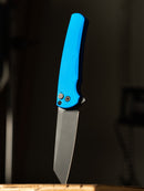 Pro-Tech Malibu Blue Handle w/ DLC MagnaCut Reverse Tanto Blade 5403-Blue