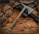 RMJ Ragnarok 14 Tomahawk Tungsten Cerakote & Hyena Brown G-10
