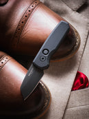 Pro-Tech Runt 5 w/ Black Handle & DLC 20CV Reverse Tanto R5203