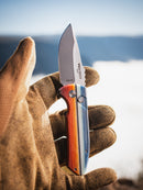 Pro-Tech SBR Short Bladed Rockeye "Mexican Blanket" G-Carta/Aluminum Handle & Stonewash S35 Blade LG421-Mex. Blanket