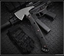 RMJ Tactical Storm Crow w/ Black G-10 Handles & 80CrV2 Fixed Blade