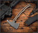 RMJ Tactical Storm Crow w/ Hyena Brown G-10 Handles & 80CrV2 Fixed Blade