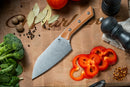 Microtech Santoku 6" Ember G-10 Handle w/ Stonewash M390MK 3200-10EM
