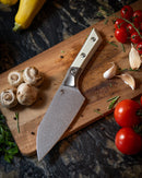 Microtech Santoku 6" Ivory G-10/ Ti Handle w/ Stonewash M390MK 3200B-10IV