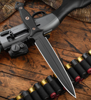 RMJ Tactical Nightshade Fixed Blade Black G-10 & Graphite Black 3V