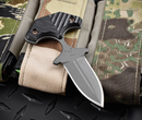 RMJ BUB Back Up Blade Black G-10 & Tungsten MagnaCut Fixed Blade