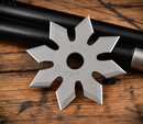 RMJ Snowflake Savage Stainless Throwing Star 1075 Carbon Steel w/ Kydex Sheath
