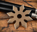 RMJ Snowflake Burnt Bronze Throwing Star 1075 Carbon Steel w/ Kydex Sheath