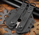 RMJ Snowflake Burnt Bronze Throwing Star 1075 Carbon Steel w/ Kydex Sheath