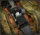 RMJ Tactical Trench Raider w/ Dirty Olive G-10 Scales & CPM-3V Black Cerakote Fixed Blade