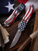 Microtech UTX-85 Gen IV w/ USA 250TH 1776-2026 Apocalyptic S/E Signature Series 12314-10APS-4J250