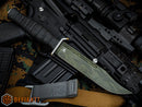 Defiant 7 M320E Fixed Blade w/ Tiger Stripe CPM-3V