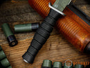 Defiant 7 M320V Fixed Blade w/ Black Polymer Handle & Tiger Stripe CPM-3V