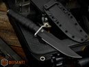Defiant 7 M320V Fixed Blade w/ Black Polymer Handle & Black Cerakote CPM-3V