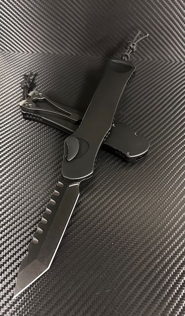 Heretic Hydra V3 DLC Tactical Black Aluminum Handle & DLC Tanto MagnaCut H006-6A-T