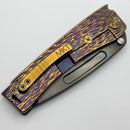 Medford Marauder H Violet/Bronze "Dragon Skin" Sculpted Handles w/ Bronze Hardware & S45VN Vulcan Tanto