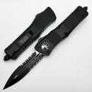 Microtech Combat Troodon D/E Partial Serrated Black Tactical 142-2T