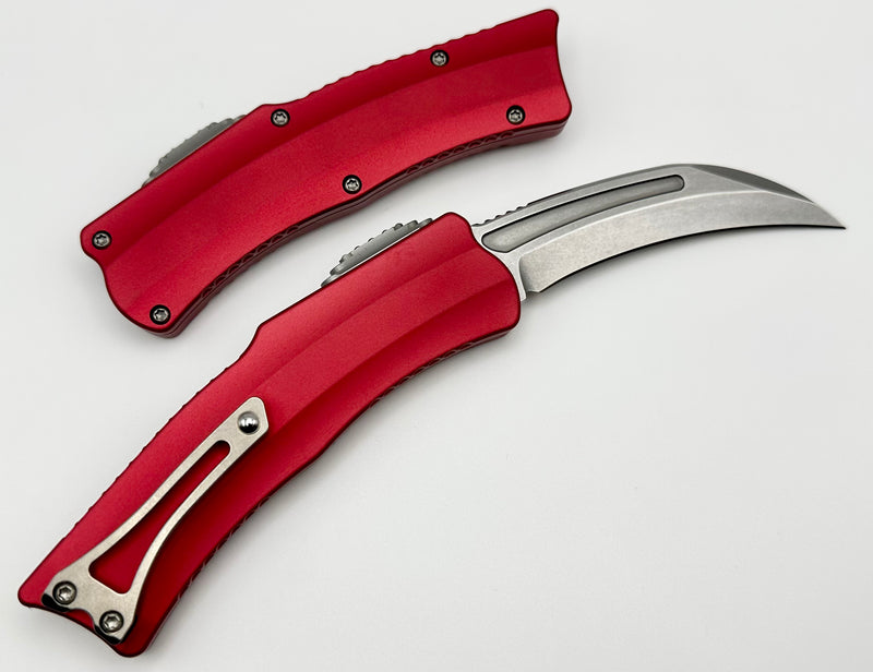 Heretic ROC w/ Stonewash Magnacut & Red Handle H060-2A-RED