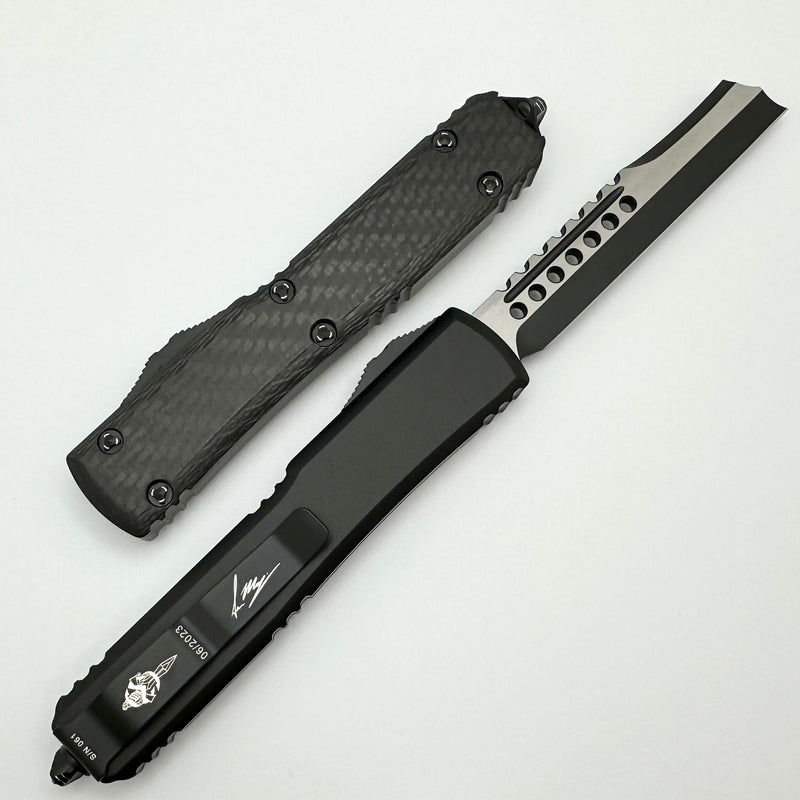 Microtech Ultratech Hellhound Razor Carbon Fiber Tactical 119R-1CFS