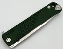 Medford M-48 OD Green Aluminum Handle w/ Tumbled Spring & S45VN