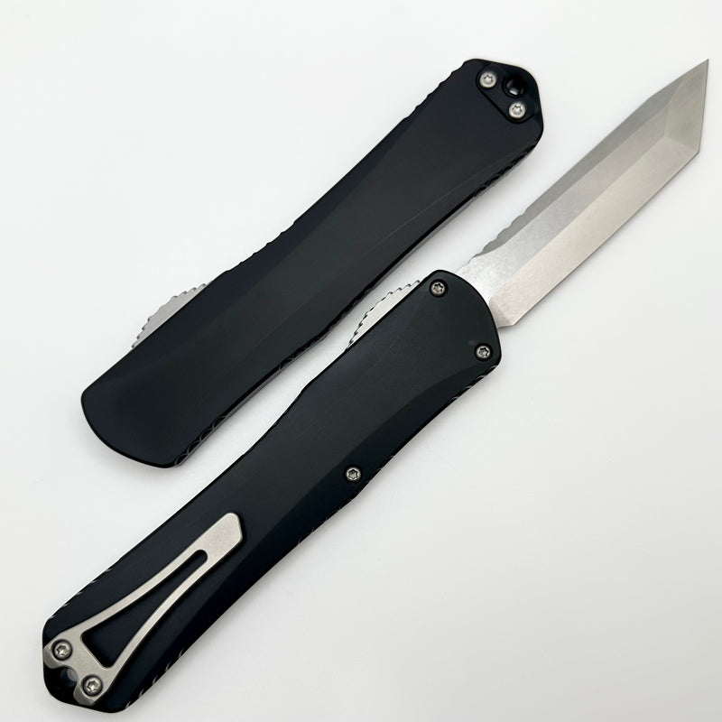 Heretic Knives Manticore X Black Handle & Stonewash Tanto MagnaCut H031-2A