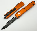 Microtech Ultratech Orange & Black Single Edge 121-1OR