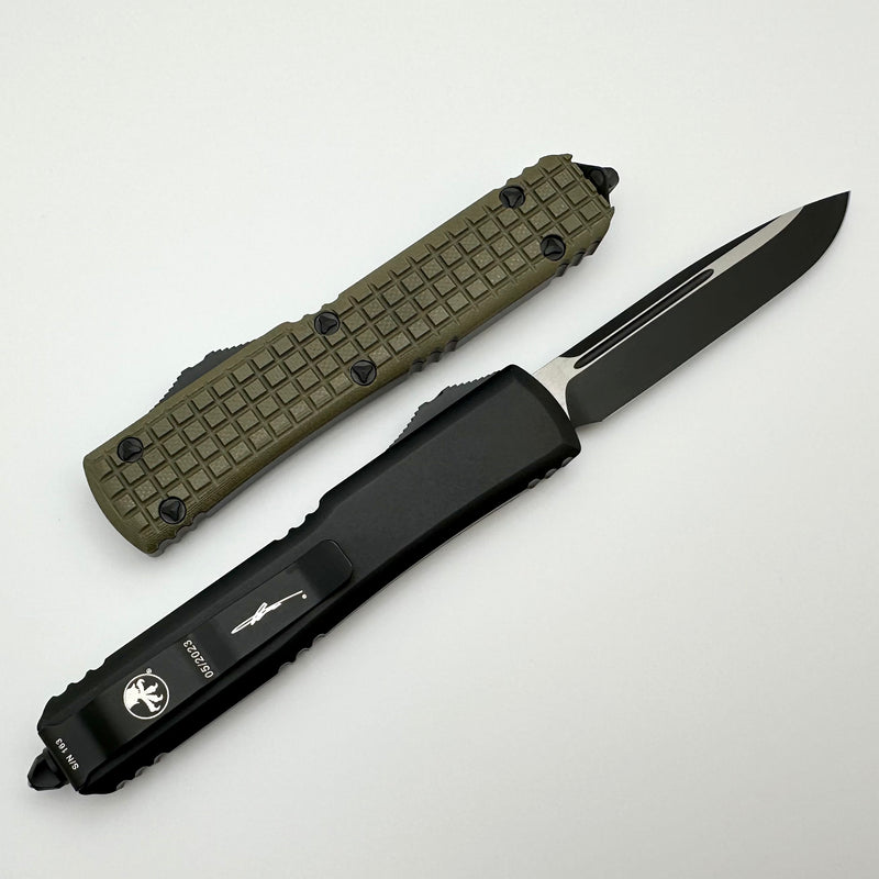 Microtech Ultratech OD Green Frag G-10 Top Tactical Standard Signature Series 121-1FRGTODS