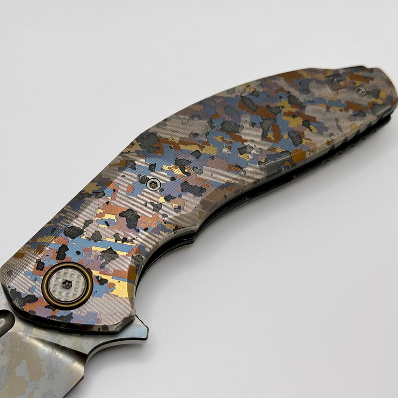 Custom Knife Factory ONE OFF Camo Titanium Marauder