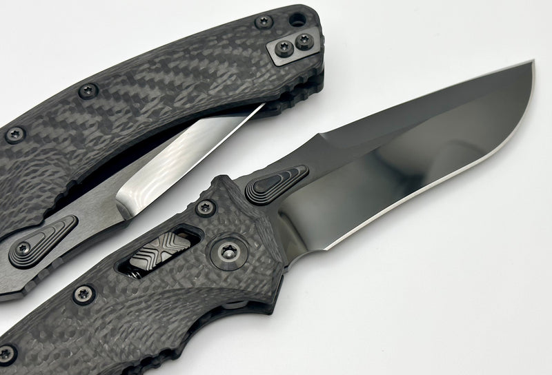 Marfione Custom Knives Amphibian RAM-LOK DLC Diamondwash M390 & Carbon Fiber Handles w/ DLC Two Tone Accents