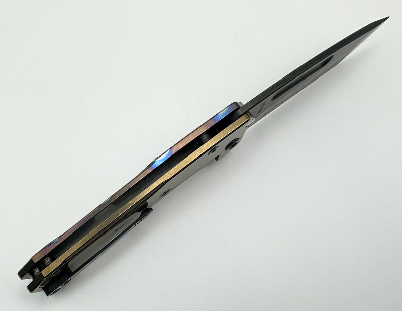 Medford Knife Slim Midi PVD Tanto S45VN w/ Faced/Flamed Bronze Handles & PVD Hardware/Clip