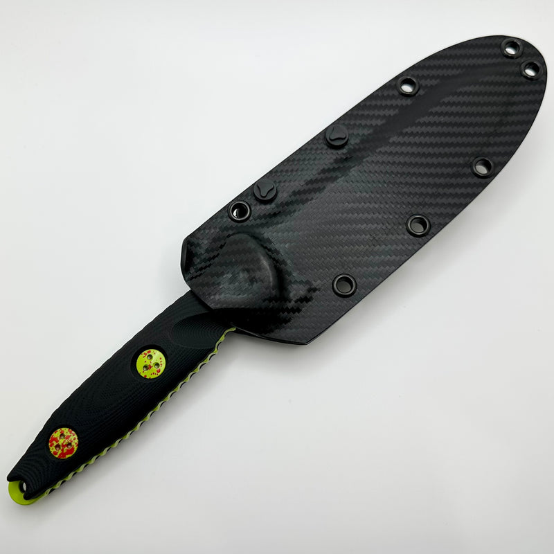 Microtech Socom Alpha Zombie Tech Tanto Partial Serrated Fixed Blade 114-2Z