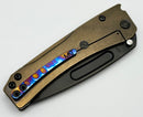 Medford Knife Slim Midi PVD Tanto S45VN w/ Faced/Flamed Bronze Handles & PVD Hardware/Clip