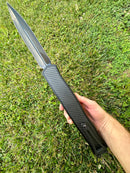 Heretic Knives GIANT 2X Cleric II Custom DLC Double Edge MagnaCut & Carbon Fiber Inlays