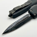 Microtech UTX-85 Double Edge DLC Damascus Pattern