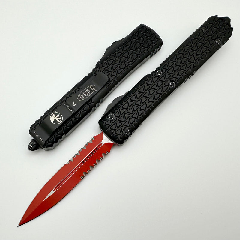 Microtech Ultratech Double Edge Sith Lord Partial Serrated Signature Series 122-2SL