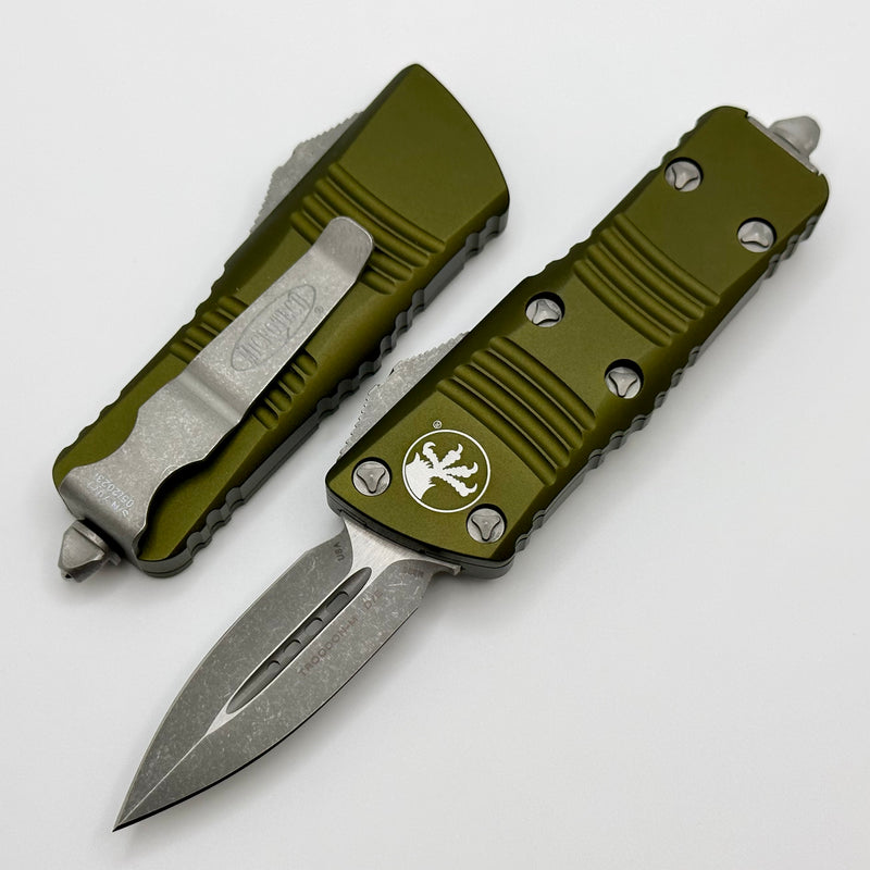 Microtech Troodon Mini Double Edge Apocalyptic Standard & OD Green 238-10APOD