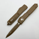 Microtech Ultratech Cerakote Tan Double Edge Full Serrated 122-3CTA
